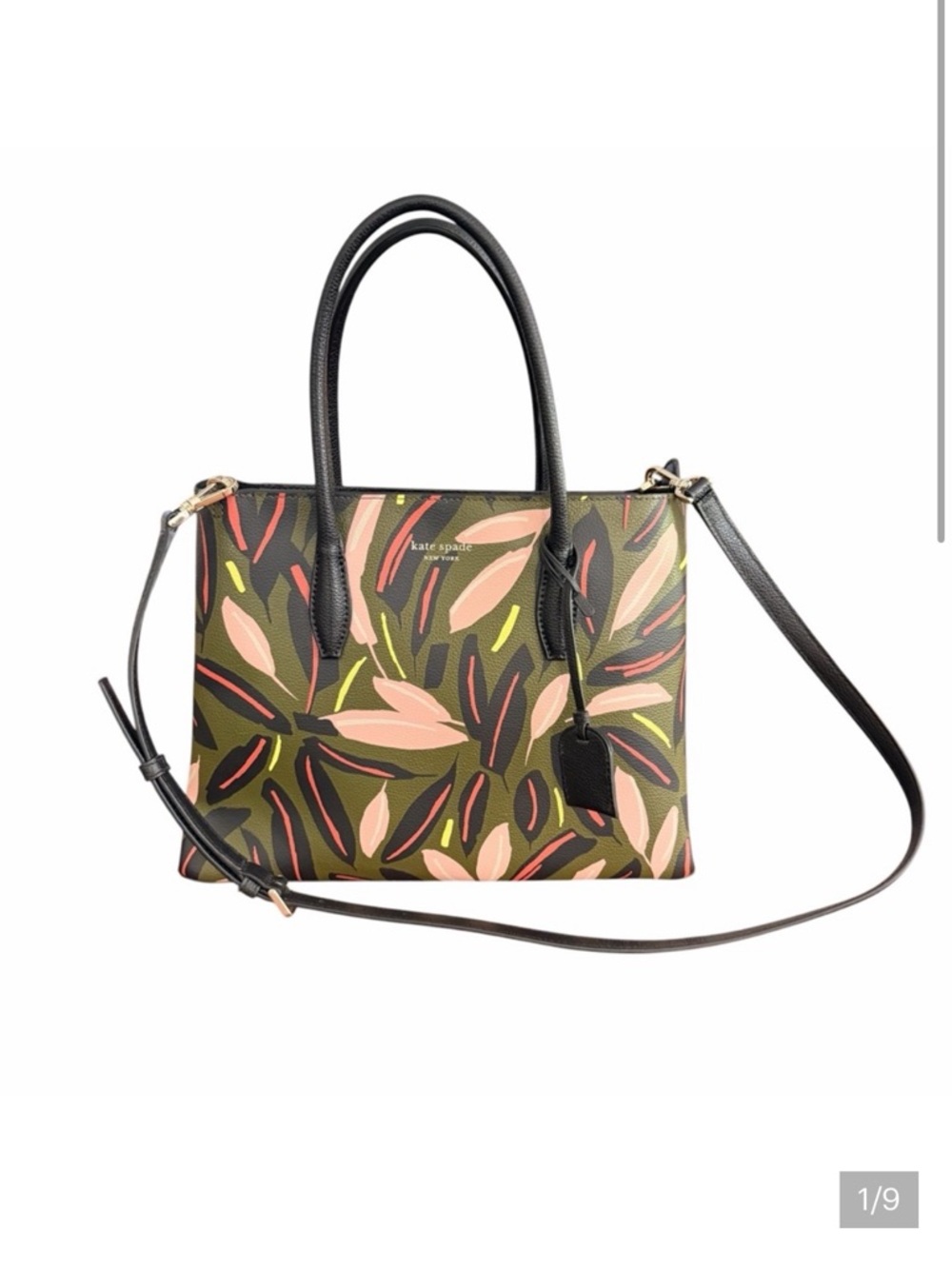 Kate Spade Multicolor Leather Eva Modern Feather Tote